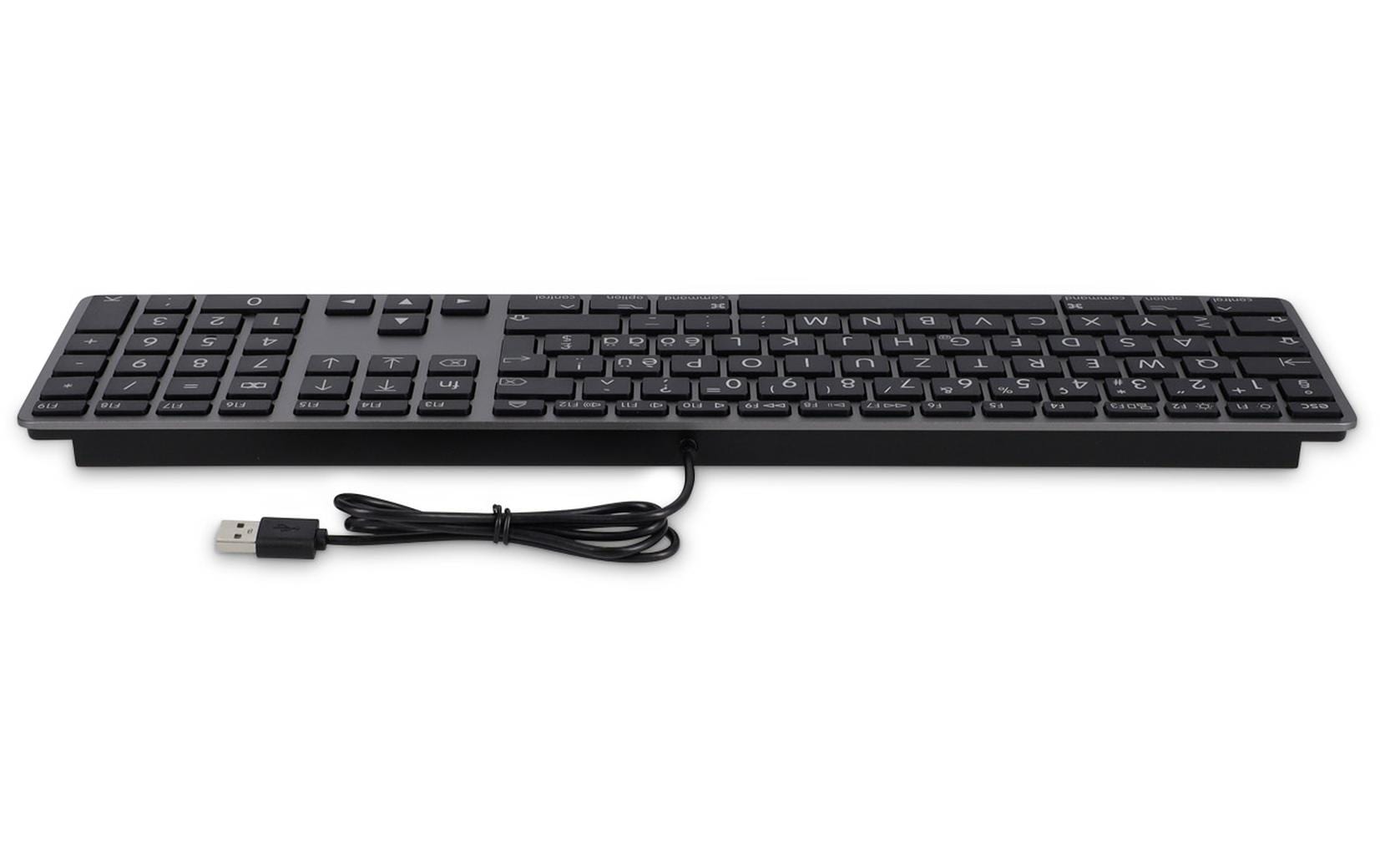LMP Tastatur, kabelgebunden (USB-A), CH-Layout (DE-CH), Fullsize (mit Ziffernblock) – für macOS