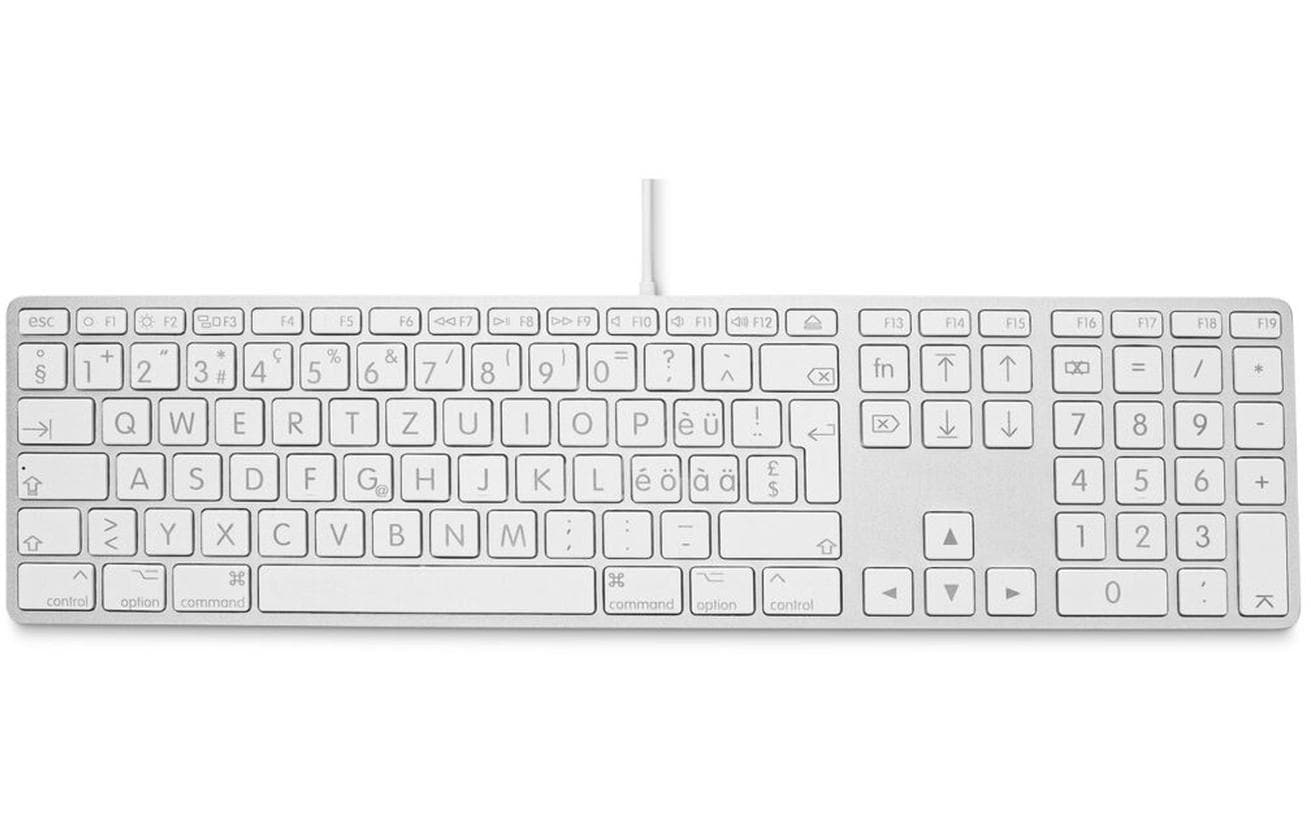 LMP 24203 – Tastatur, kabelgebunden (USB-A), CH-Layout (DE-CH), Fullsize (mit Ziffernblock) – für macOS