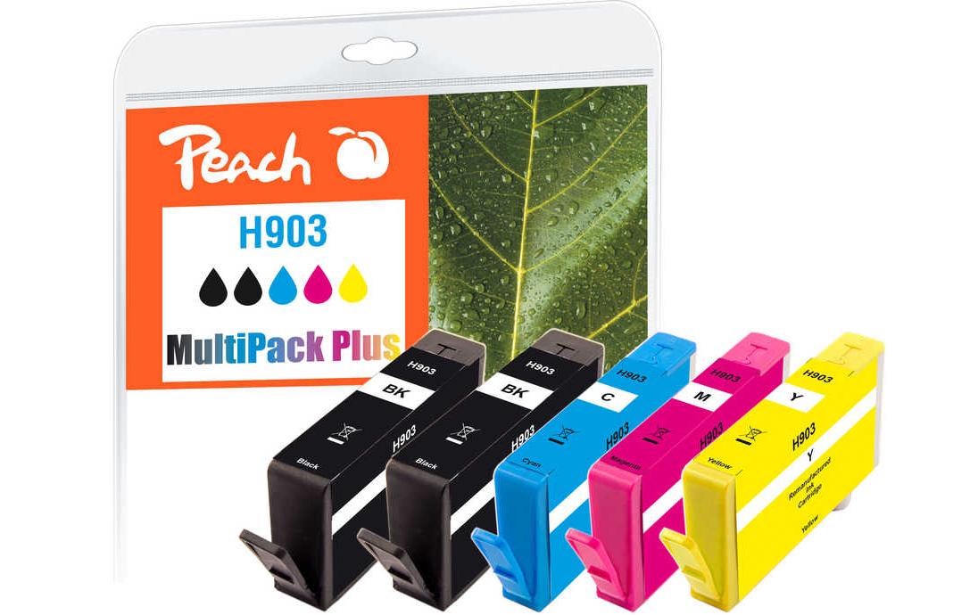 Peach 903 Tintenpatronen-Multipack, 5er-Set (Kompatibel) – für HP 903