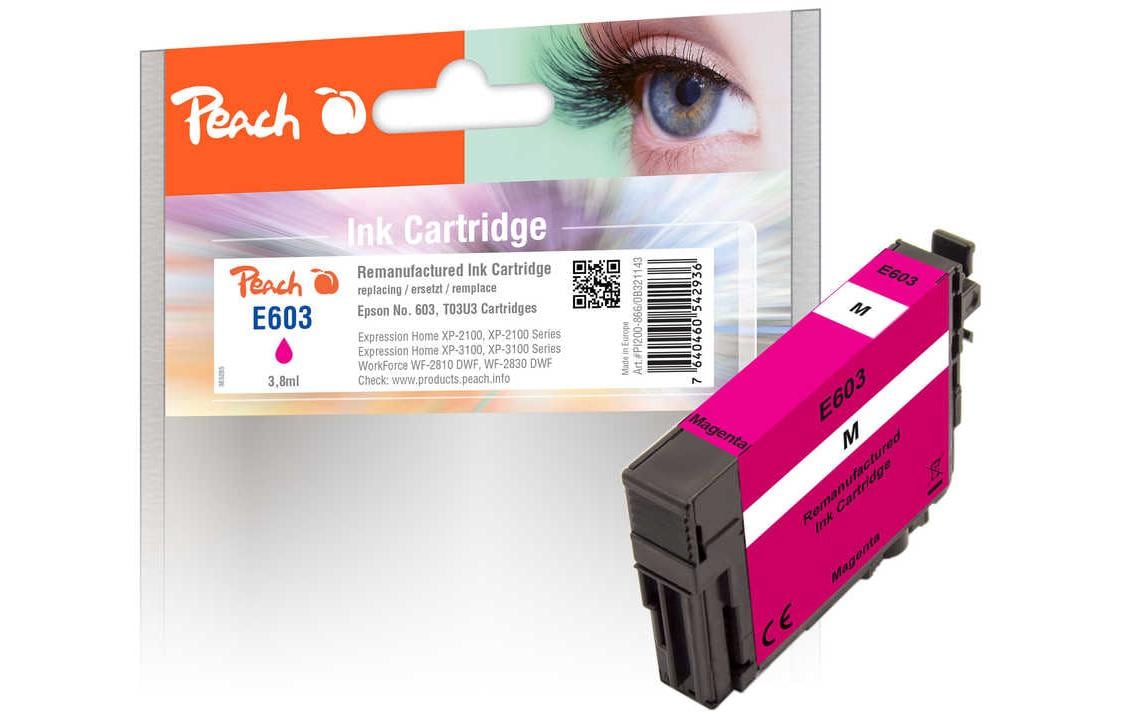 Peach 603 Magenta Tintenpatrone (Kompatibel) – 145 Seiten – für Epson XP-2100/XP-3100/XP-4100 …