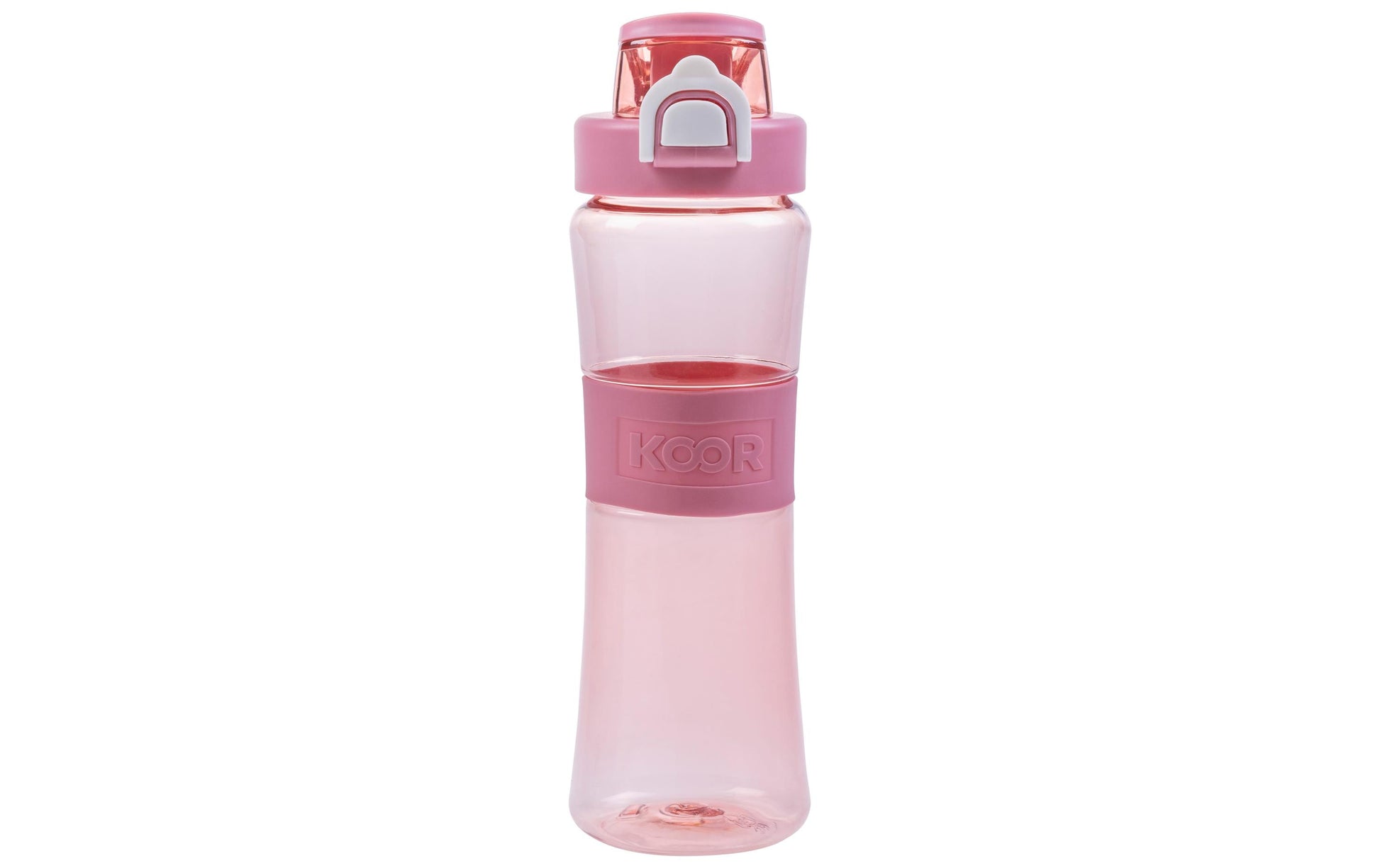 KOOR Trinkflasche 650 ml – Kunststoff, Schraubdeckel, Rosa