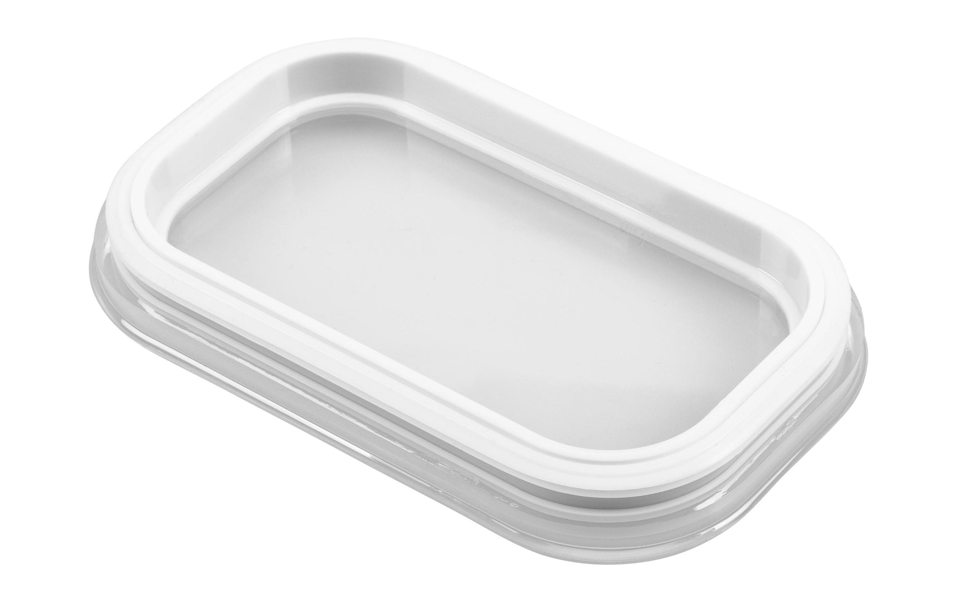 Furber. Furber – 7-teiliges Vorratsdosen-Set 2 l, 1,5 l, 1 l, 470 ml, Kunststoff/Silikon, transparent/weiss