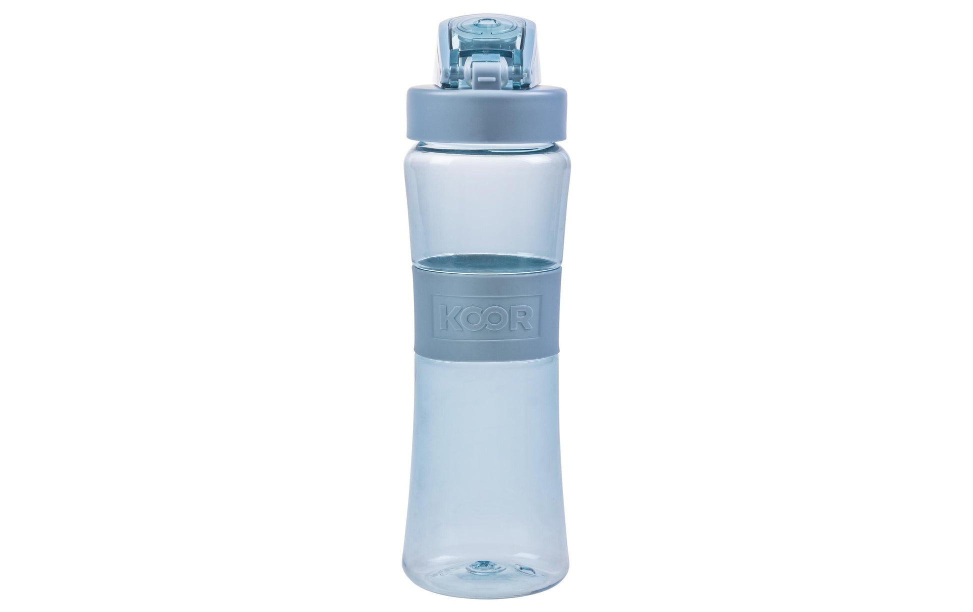 KOOR Trinkflasche 650 ml – Kunststoff, Weithals, Schraubdeckel, Blau