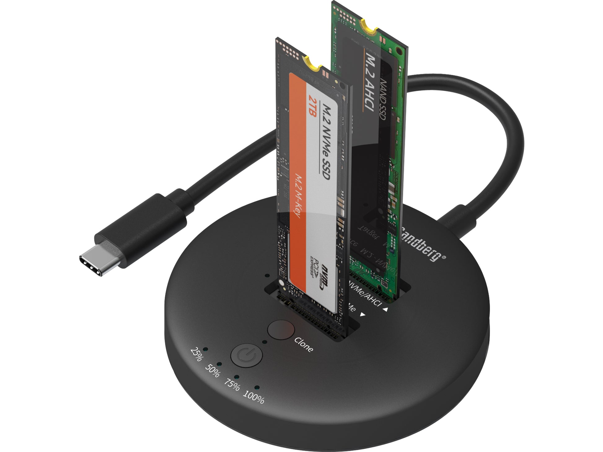 Sandberg USB3.2 Klon-Dock für NVMe – 2-Fach – 2×M.2, für M.2 NVMe