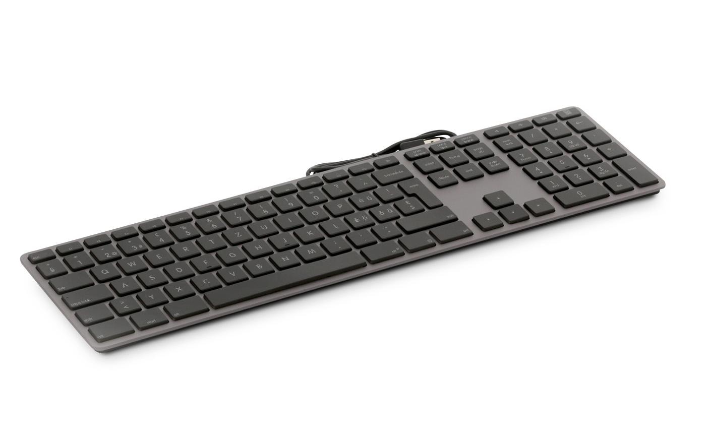 LMP KB-3421 – Tastatur, kabelgebunden (USB-A), CH-Layout (DE-CH), Fullsize (mit Ziffernblock) – für Windows