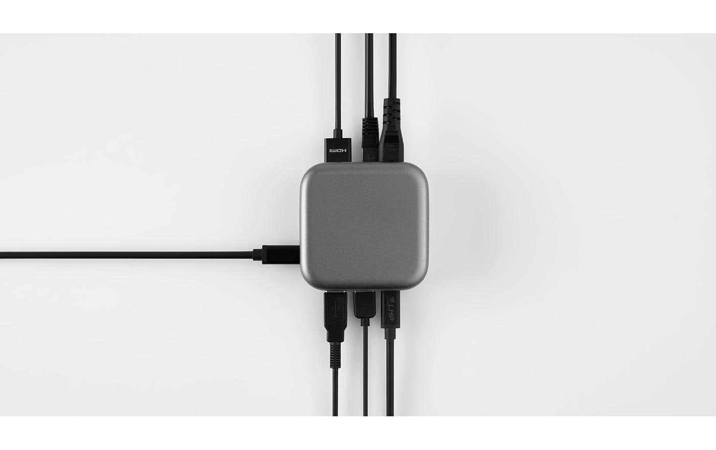 LMP 25189 Dockingstation – USB-C, 1× HDMI, 2× USB-A, 100 W PD, GbE, für Windows/Mac