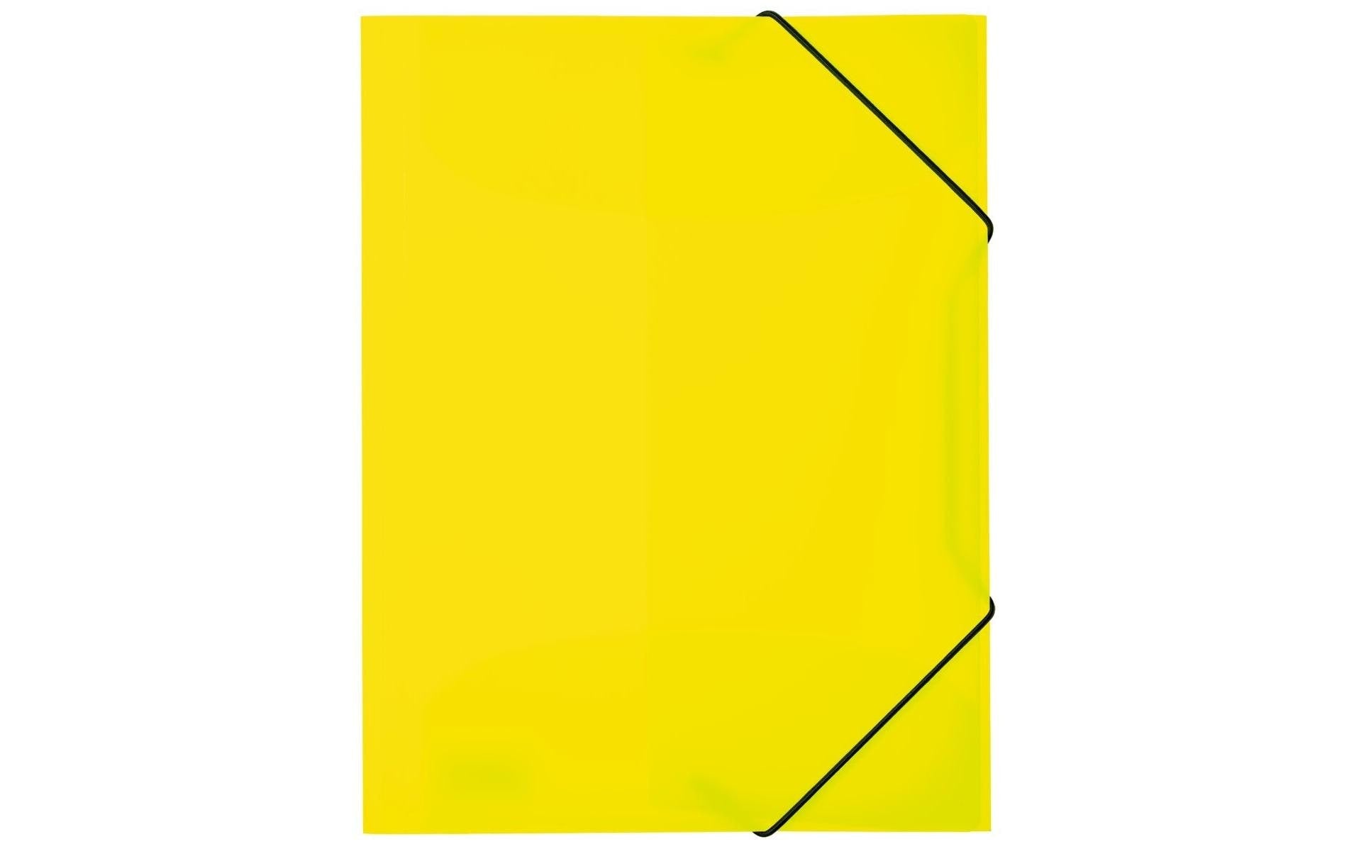 HERMA Sammelmappe für A4, Kunststoff, Gelb, mit Gummizug
