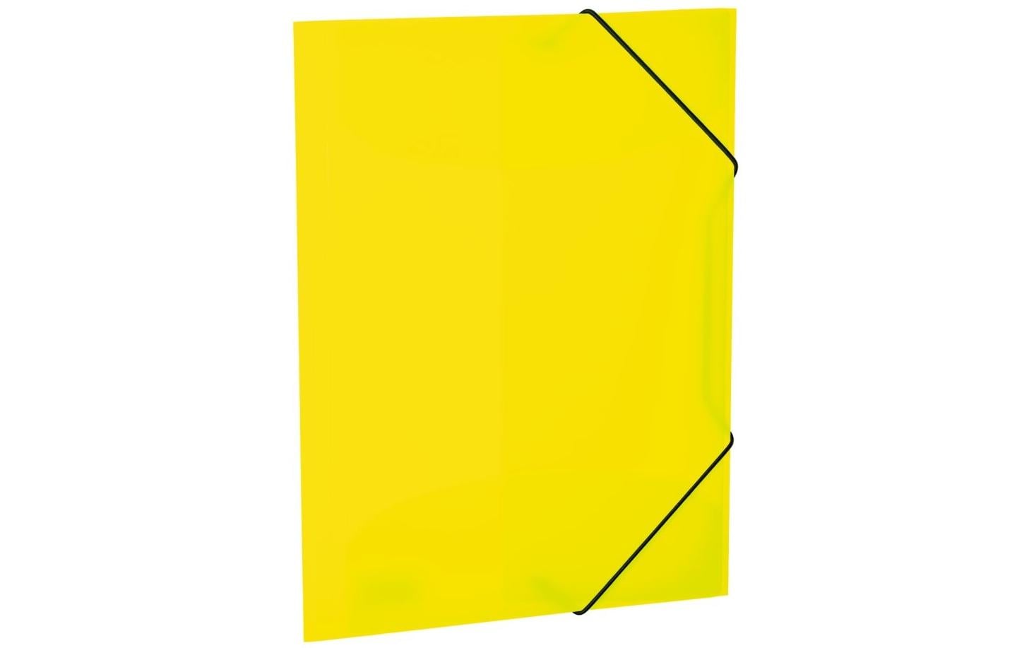 HERMA Sammelmappe für A4, Kunststoff, Gelb, mit Gummizug