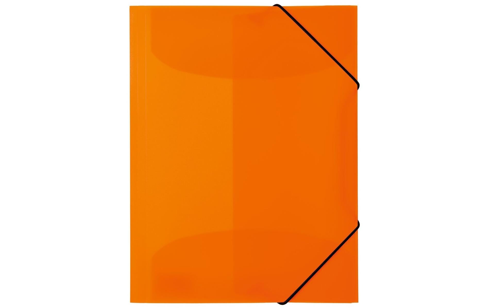 HERMA Sammelmappe, für A4, Kunststoff, orange, mit Gummizug