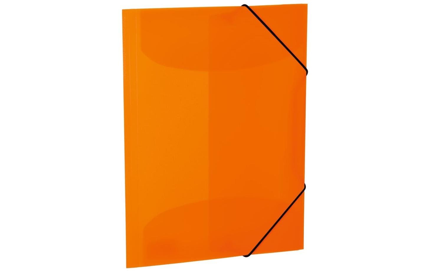 HERMA Sammelmappe, für A4, Kunststoff, orange, mit Gummizug