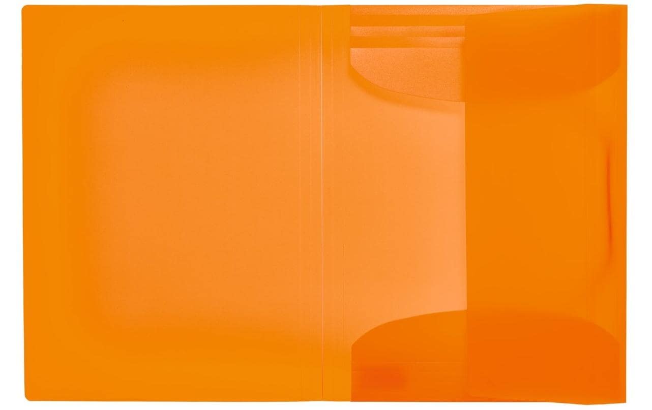 HERMA Sammelmappe, für A4, Kunststoff, orange, mit Gummizug