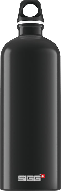 SIGG Traveller Trinkflasche 1,0 l – Recycling Aluminium, Schraubverschluss, für Kinder