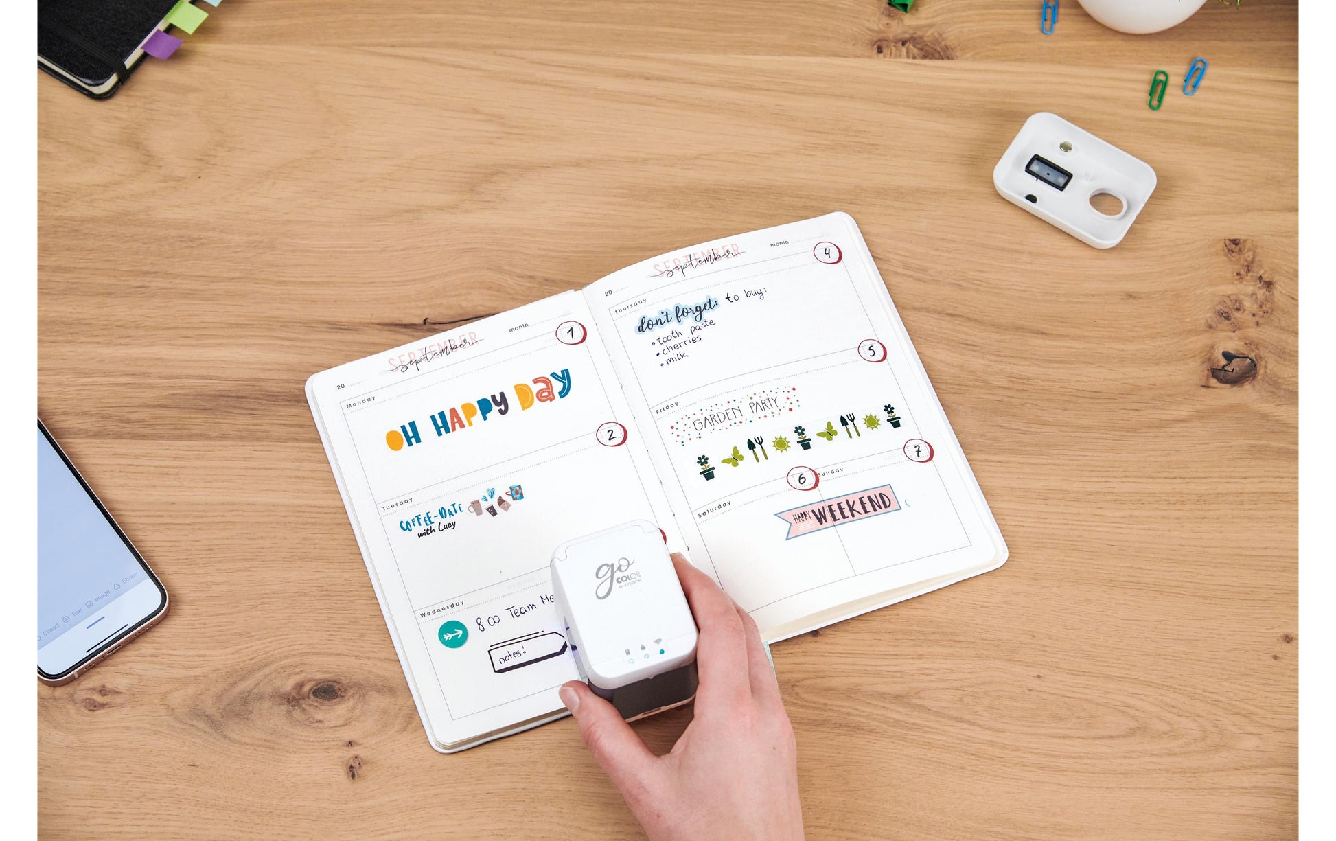 Colop E-Mark Go – Mobiler Handdrucker, Tintenstrahl, Akku, WLAN