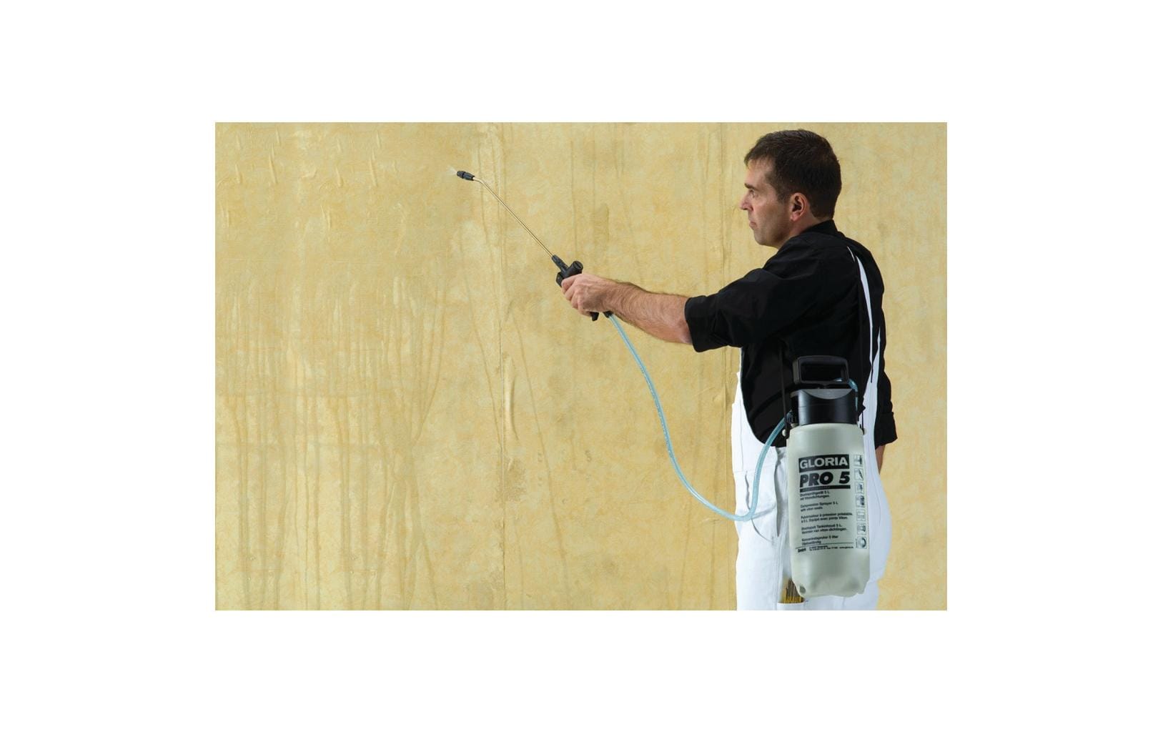 GLORIA Drucksprüher Pro 5 – 5 l – schwarz/weiss – Kunststoff