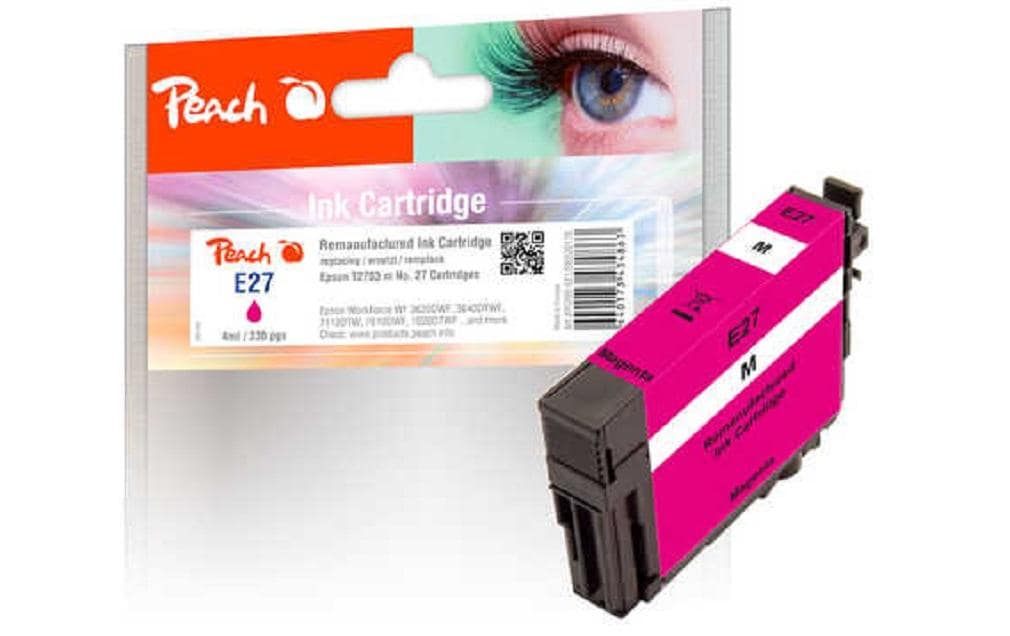 Peach T2703 Magenta Tintenpatrone (Kompatibel) – 330 Seiten – für Epson WorkForce WF-3600/7600/7700 Serie