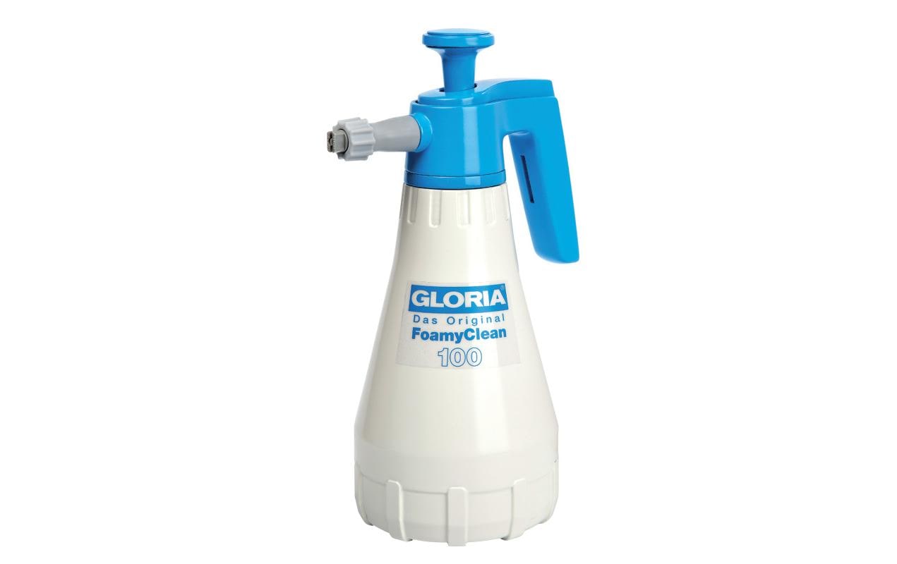 GLORIA FOAMY CLEAN – Schaumsprüher, 1 l, 3 bar, verstellbare Düse, Kunststoff, Blau/Weiss