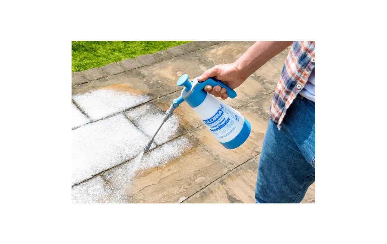 GLORIA Drucksprüher FoamMaster FM 10 FLEX – 1 l – Kunststoff, blau/weiss