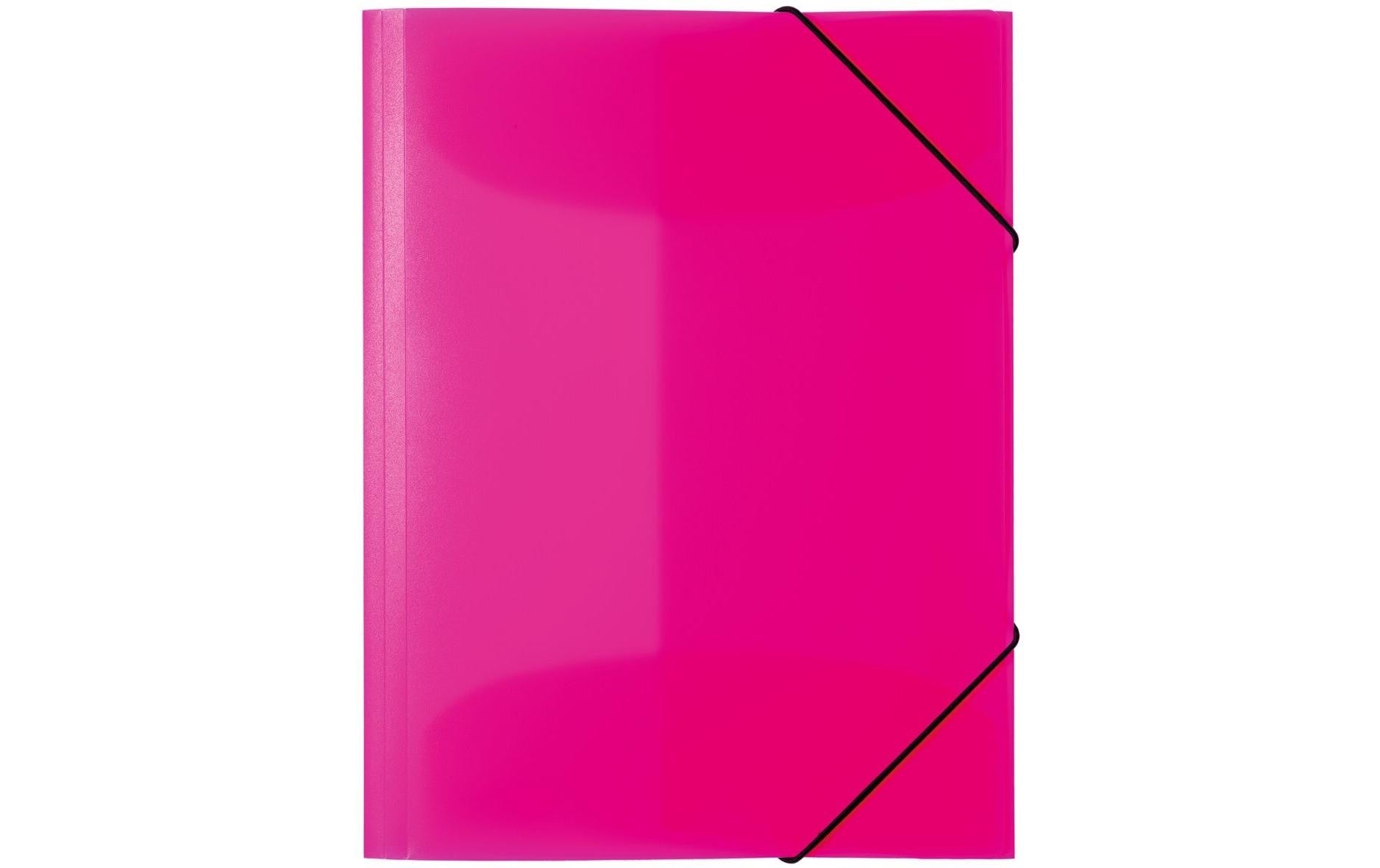 HERMA Sammelmappe für A4, Kunststoff, Pink, mit Gummizug