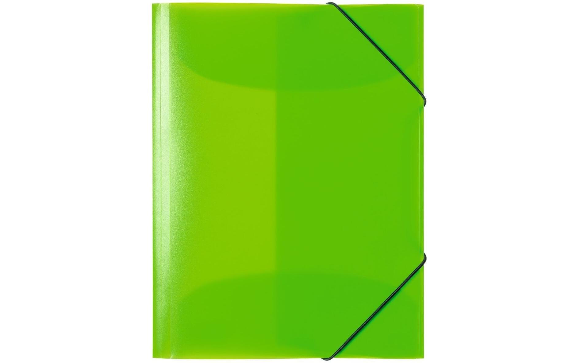 HERMA Sammelmappe für A4, Kunststoff, Grün, mit Gummizug