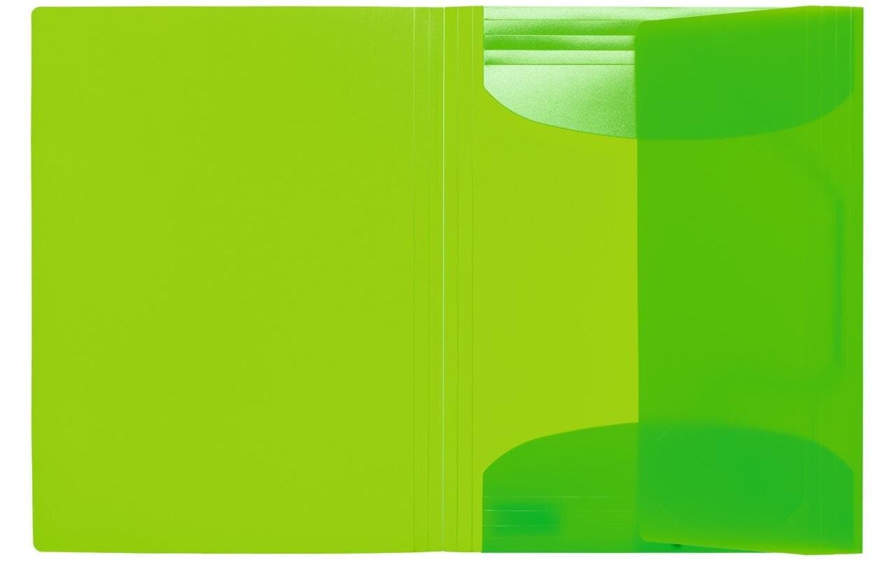 HERMA Sammelmappe für A4, Kunststoff, Grün, mit Gummizug