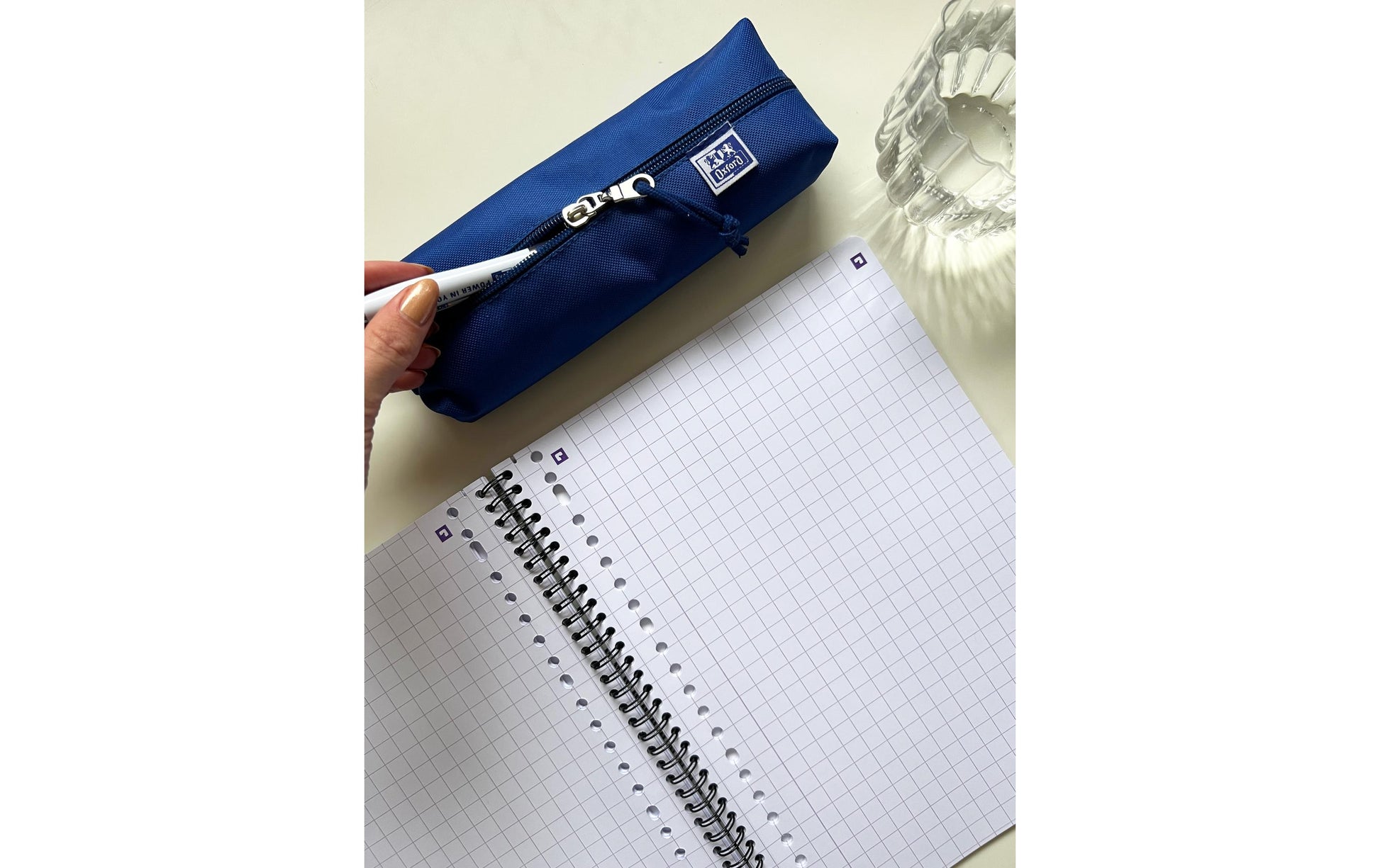 Oxford Kangoo – Schlamperetui, Blau, Polyester, 22 × 3,5 × 7 cm