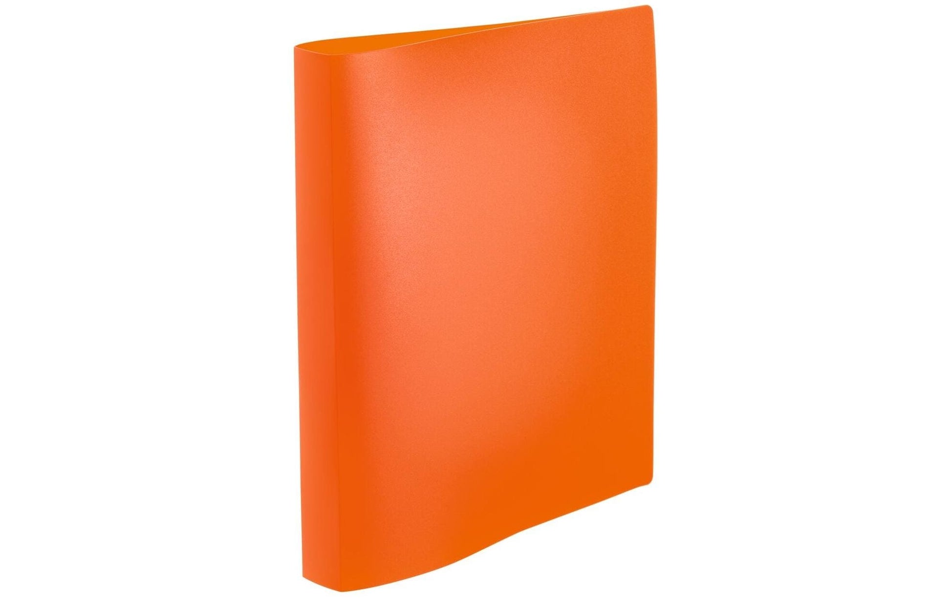 HERMA Zeigebuch – A4 Hochformat – 2-Ring, Rücken 35 mm – Neonorange, Kunststoff, mit Niederhalter