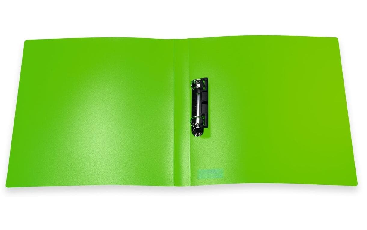 HERMA Ringbuch – A4 Hochformat – 2-Ring, Rücken 35 mm – Neongrün, Kunststoff, mit Niederhalter