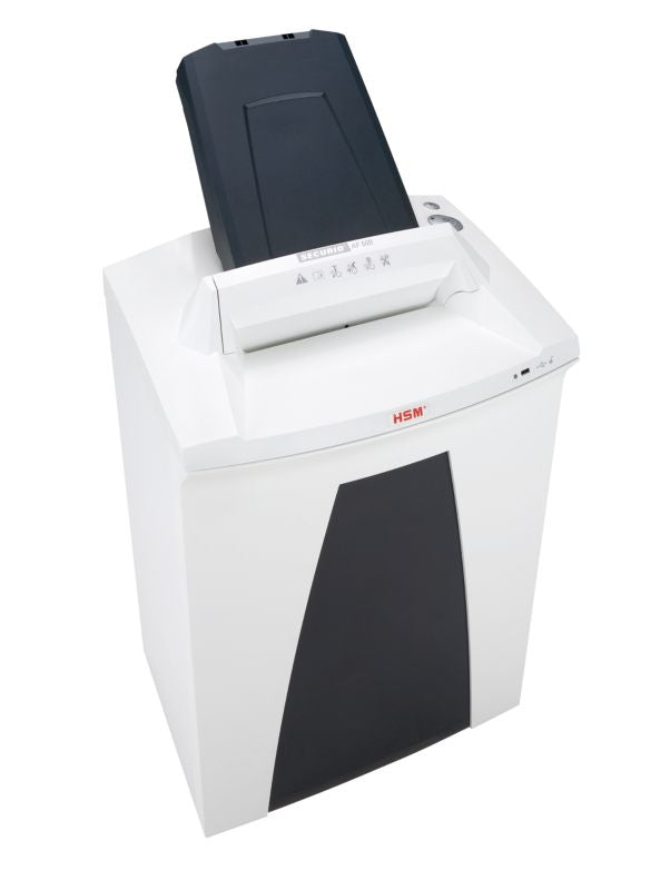 HSM Securio AF500 – Aktenvernichter mit Autofeed 500 Blatt, DIN P-6, Mikroschnitt 0,78 × 11 mm, 6 Blatt, 82 l