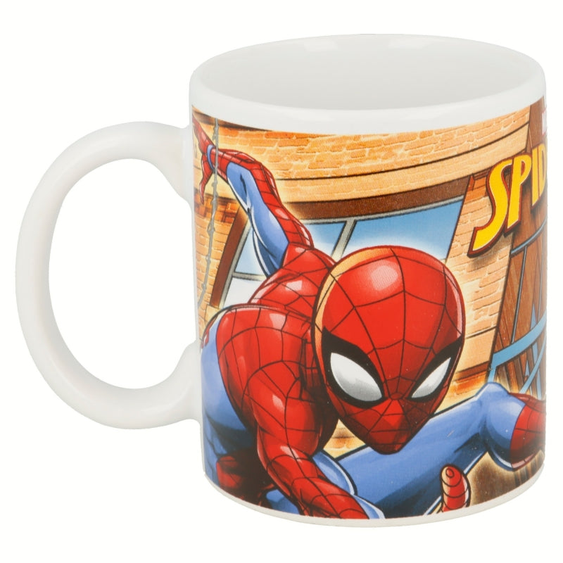 Stor Spider-Man Streets Tasse – 325 ml, Ø 8 cm, H 10 cm, Keramik, Mehrfarbig, spülmaschinenfest