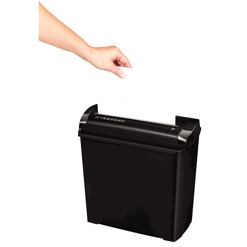 Fellowes Powershred P-25S – Aktenvernichter, DIN P-1, Streifenschnitt 7 mm, 5 Blatt, 11 l
