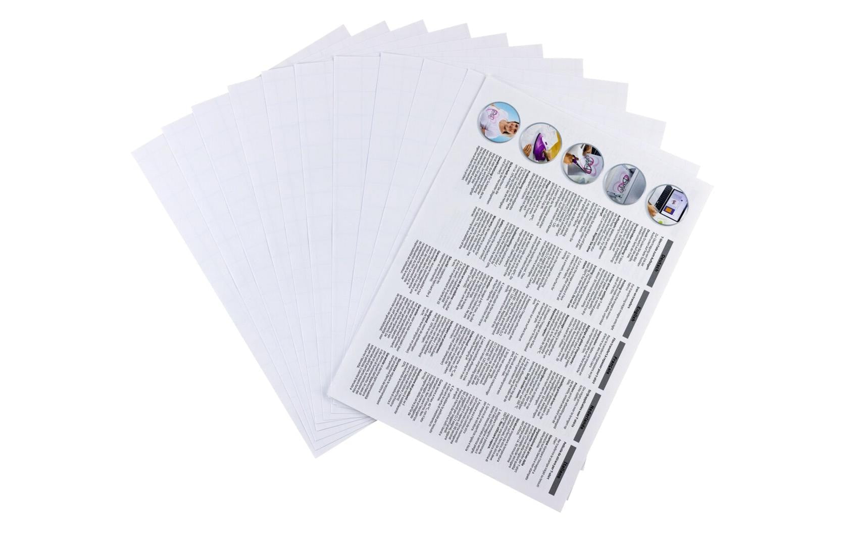 HERMA Transferpapier – für Inkjetdrucker, für helle Textilien, A4 (210 × 297 mm), bis 40 °C, 10 Blatt