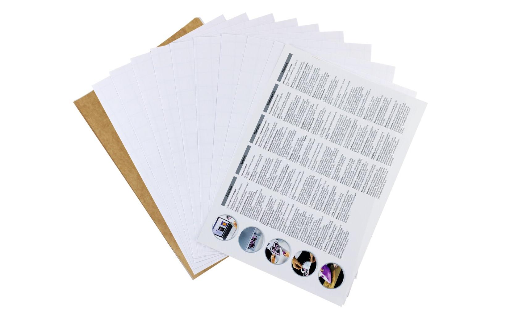 HERMA Inkjet T-Shirt-Folie für dunkle Textilien – 10 Stück – Weiss – 210 × 297 mm