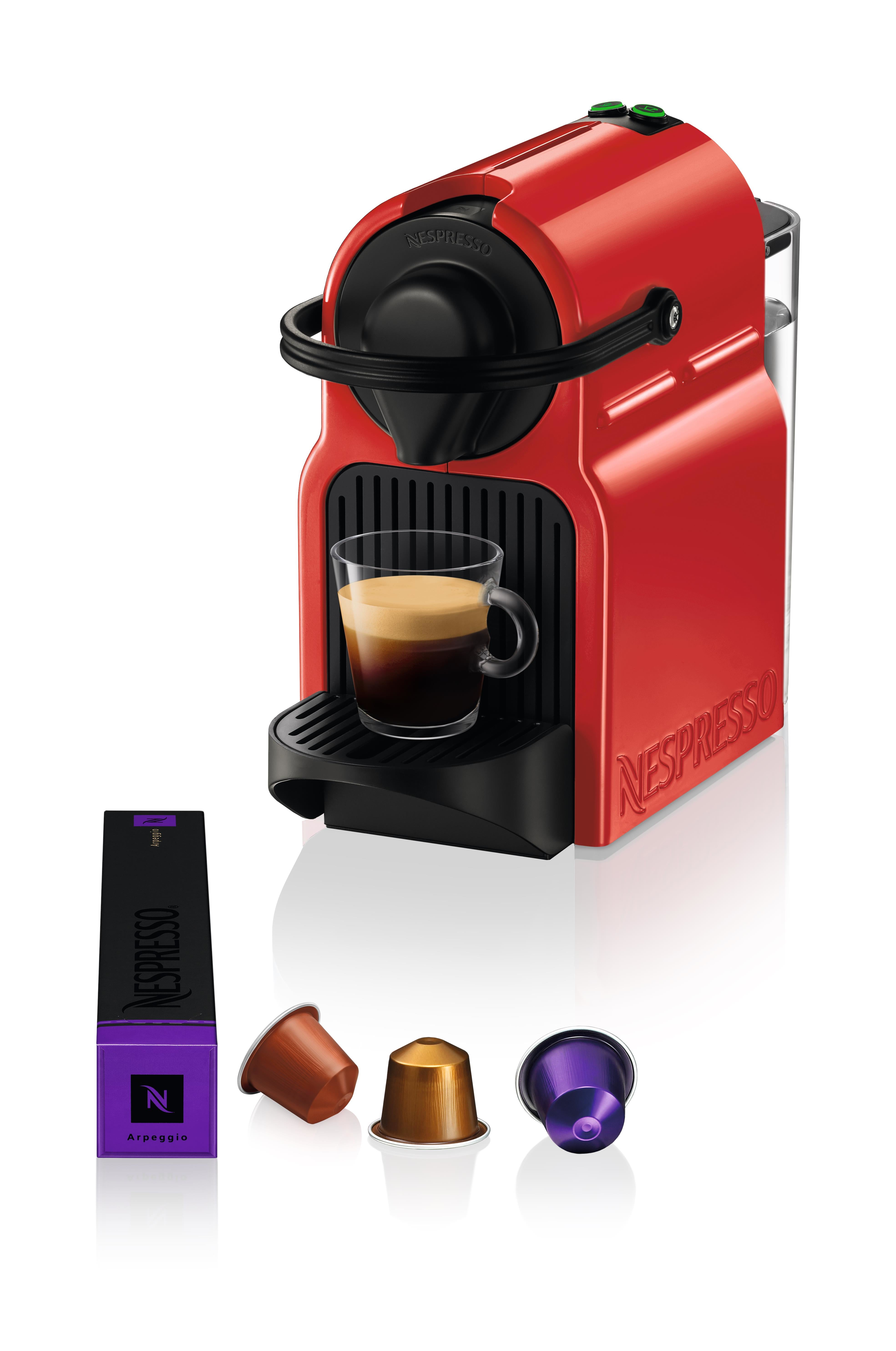 Krups Inissia XN1005 Kapselmaschine – für Nespresso-Kapseln, 19 bar, 0,7 l, Rot
