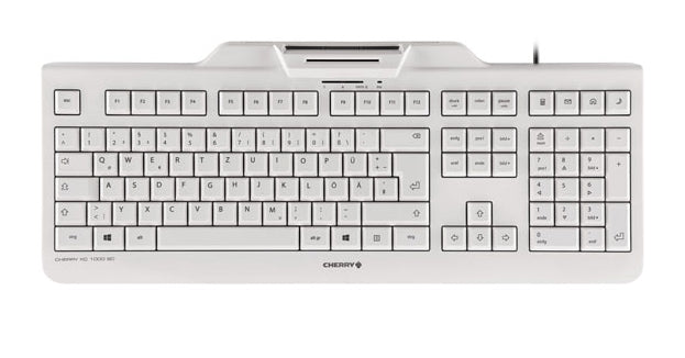 CHERRY KC 1000 SC – Tastatur, kabelgebunden (USB), FR-Layout (FR), Fullsize (mit Ziffernblock) – für Windows