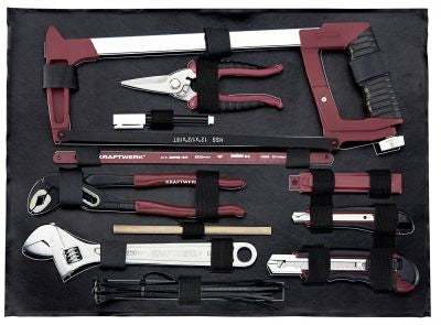 KRAFTWERK Werkzeugkoffer 3948, 263 Teile, Aluminium, Schwarz, bestückt