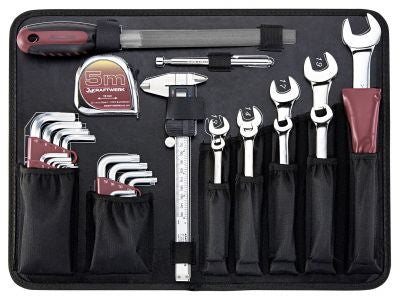 KRAFTWERK Werkzeugkoffer 3948, 263 Teile, Aluminium, Schwarz, bestückt