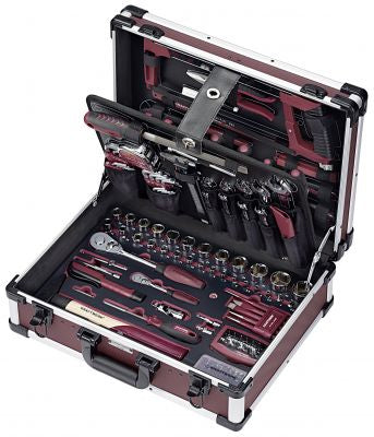 KRAFTWERK Werkzeugkoffer 3948, 263 Teile, Aluminium, Schwarz, bestückt