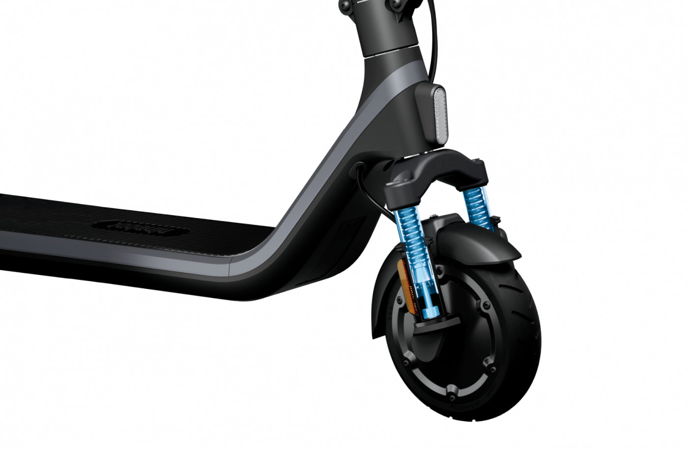 Ninebot by Segway E2 D II – E-Scooter, 25 km Reichweite, 20 km/h, 250 W, 220 Wh Akku, Faltbar, 16,2 kg, Grau