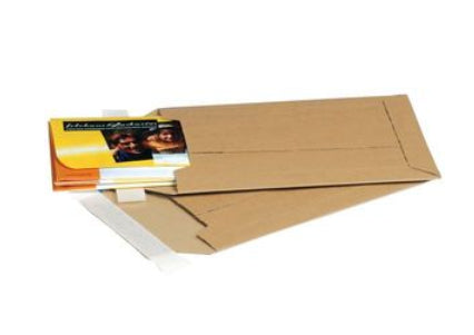 Elco Karton-Versandtasche – 215 × 300 mm, Karton, Braun, Selbstklebend, Aufreissperforation