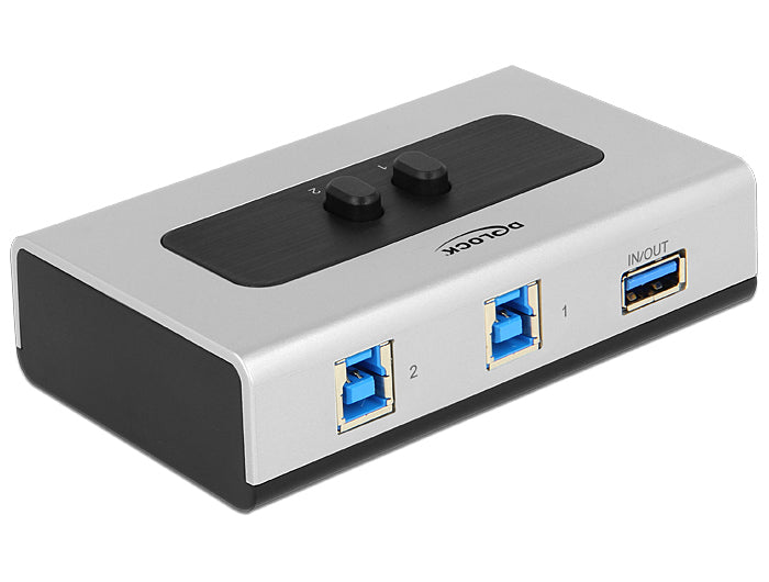 DeLOCK USB-Adapter USB-A auf USB-B (Umschalter) – USB 3.2 Gen 1 (5 Gbit/s) – Kunststoff
