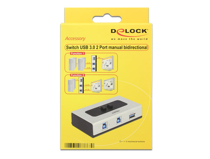 DeLOCK USB-Adapter USB-A auf USB-B (Umschalter) – USB 3.2 Gen 1 (5 Gbit/s) – Kunststoff