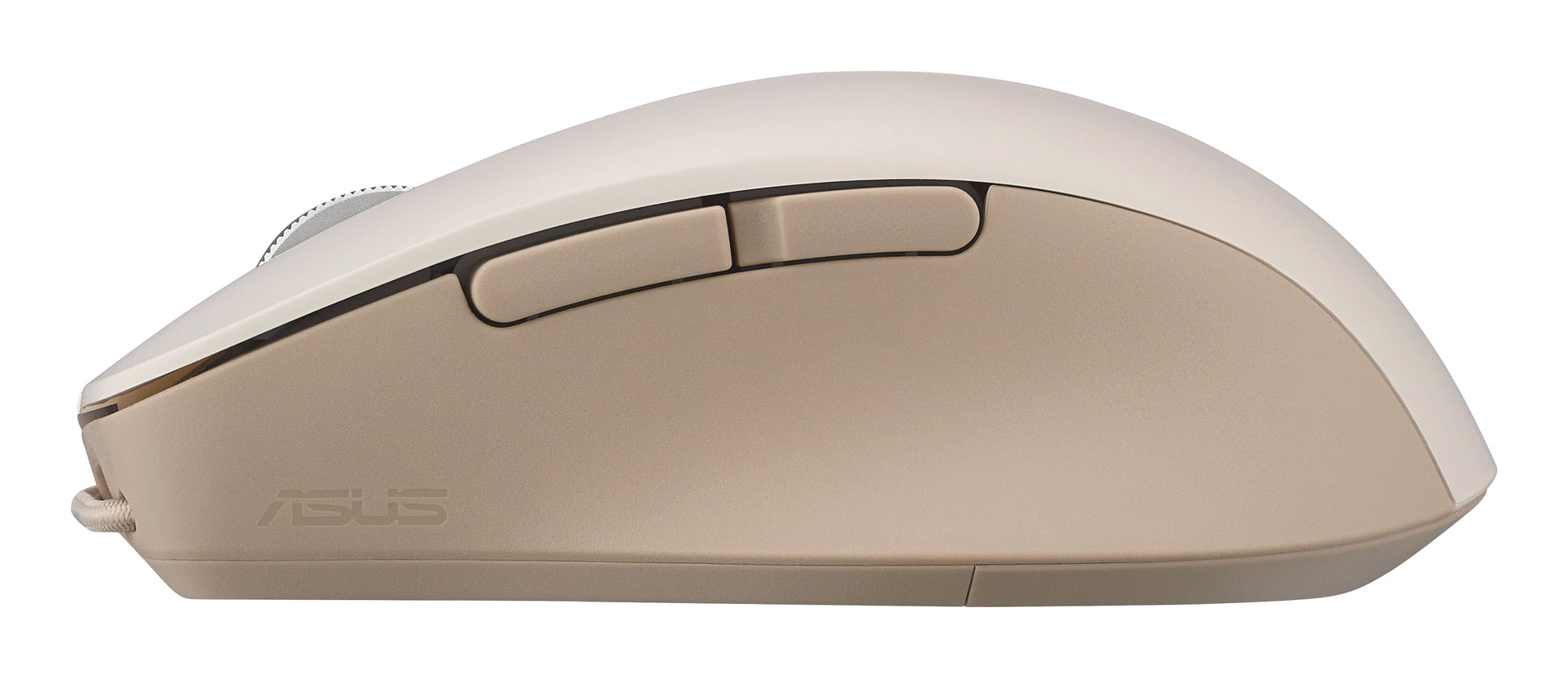ASUS Smarto Md200 Silent Plus – Maus – Kabellos (Bluetooth/2,4 GHz), 4200 DPI, beidhändig, Beige