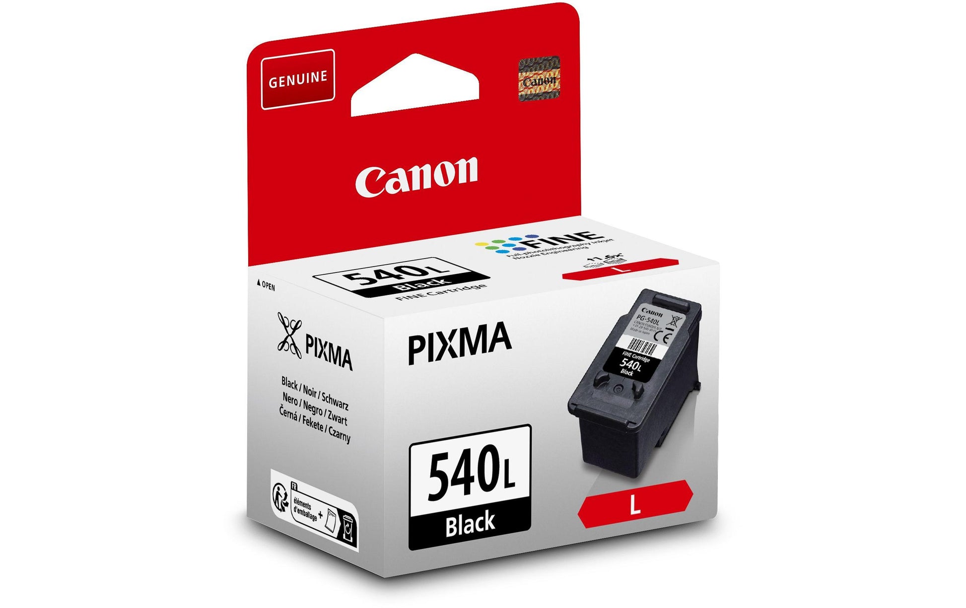 Canon PG-540L Schwarz Tintenpatrone (Original) – 300 Seiten – für PIXMA MG2150/2250/3150, MG3250/3550…