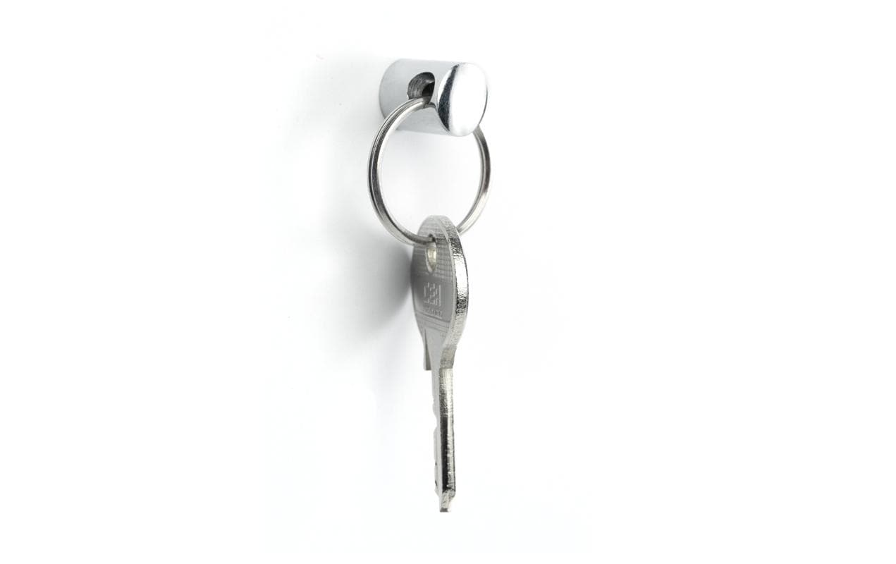 Trendform Magnetischer Schlüsselhalter RING MM2026 – superstarker Magnet, Silber, Ø 25 mm, 3er-Set