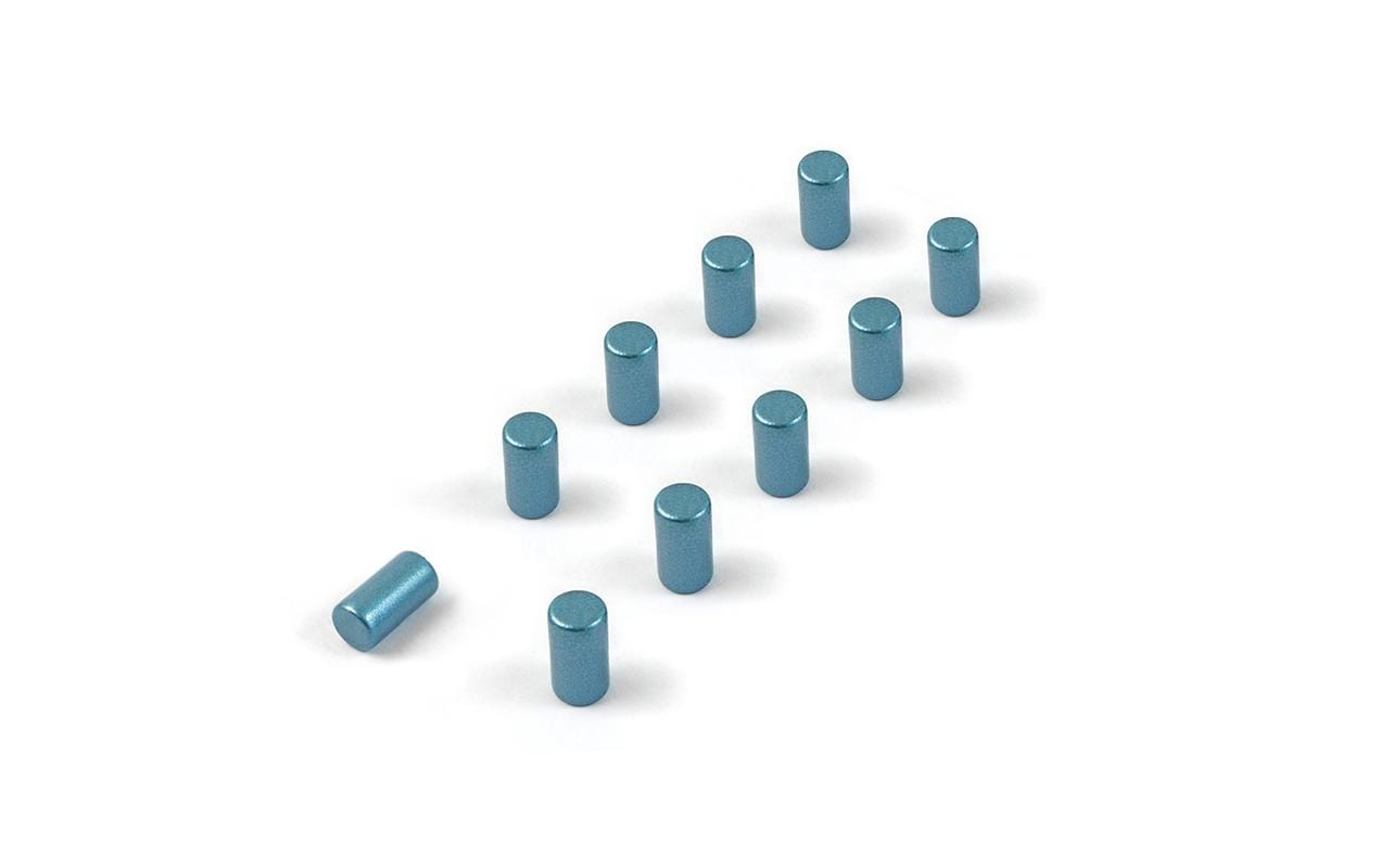 Trendform Tafelmagnete – Ø 4 mm, 10 Stk., blau