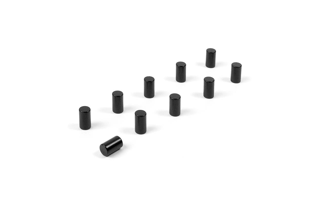 Trendform Tafelmagnete – Ø 4 mm, 10 Stk., schwarz