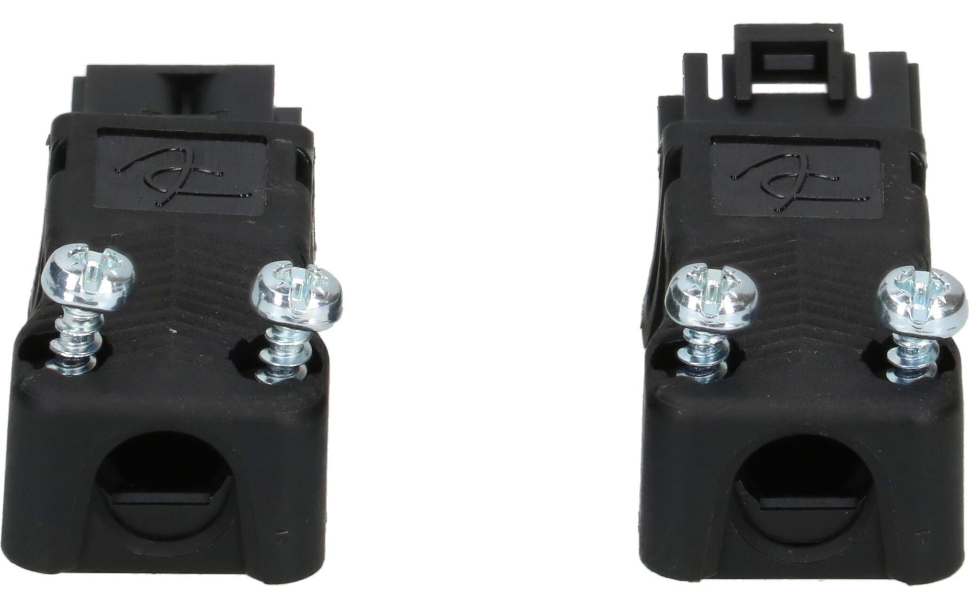 Max Hauri AG Max Hauri AC 164 Montagestecker – 2-polig, 16 A, 250 V, IP20, 18,4 × 51,1 mm, Schwarz