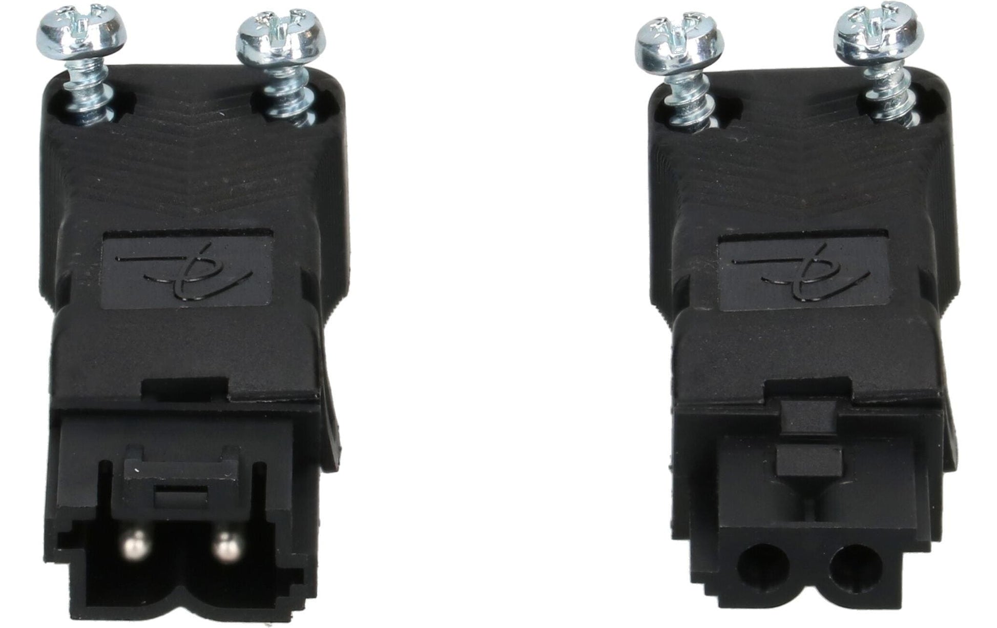 Max Hauri AG Max Hauri AC 164 Montagestecker – 2-polig, 16 A, 250 V, IP20, 18,4 × 51,1 mm, Schwarz