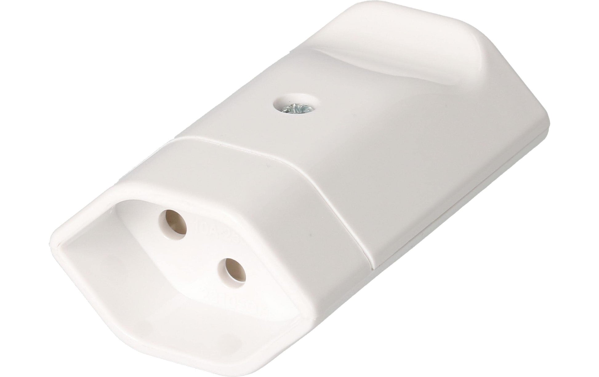 Max Hauri AG Montagekupplung T13 – 43 mm × 0,07 m, Polycarbonat, Weiss, 3-polig (geerdet), Schraubklemme
