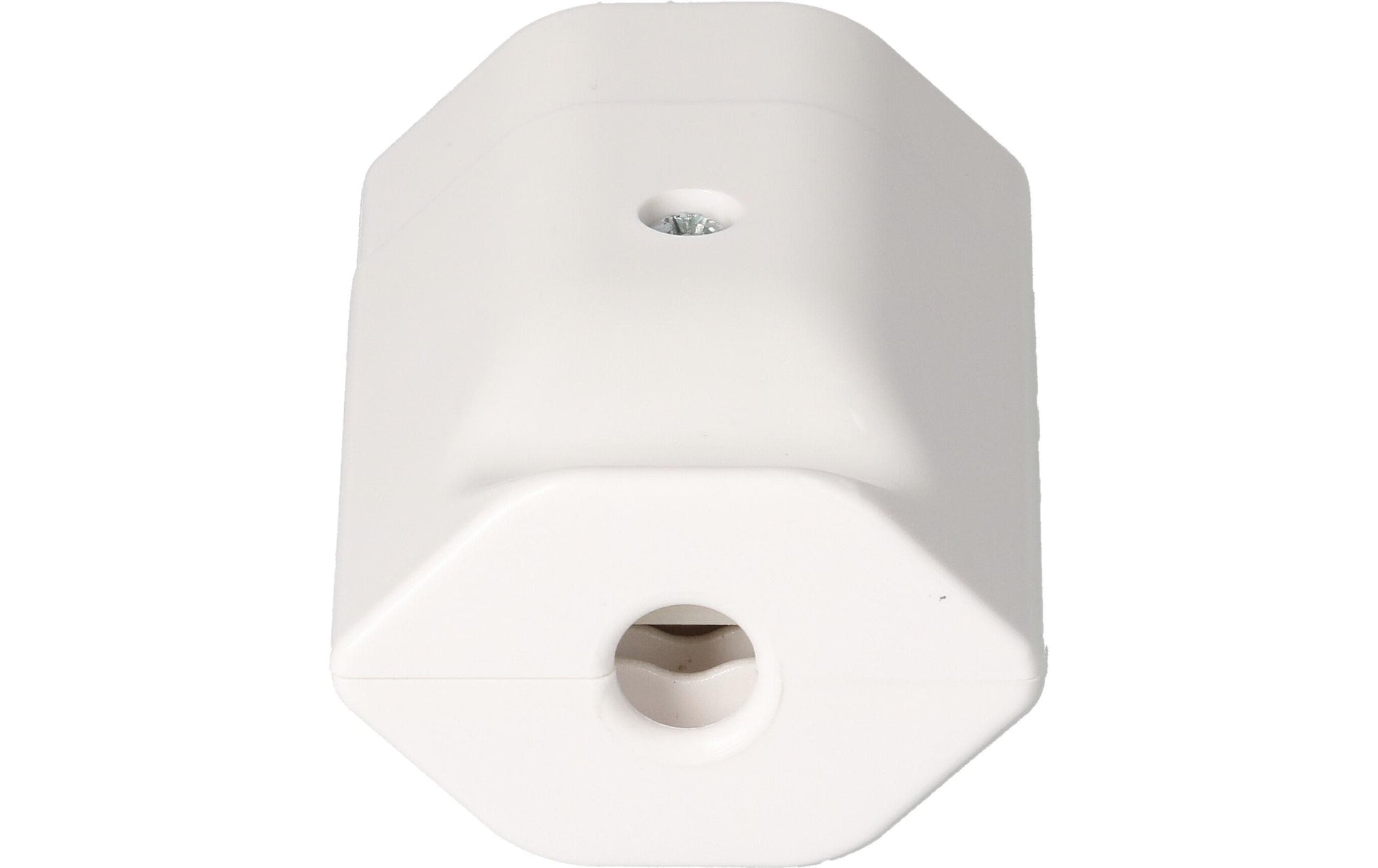 Max Hauri AG Montagekupplung T13 – 43 mm × 0,07 m, Polycarbonat, Weiss, 3-polig (geerdet), Schraubklemme